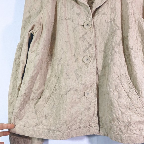 J Jill Cropped A-Line Stretch Jacket Textured - Picture 4 of 12